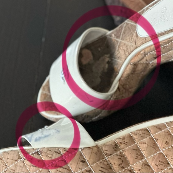 Chanel Interlocking CC Logo Patent Leather Espadrilles - Picture 9 of 10